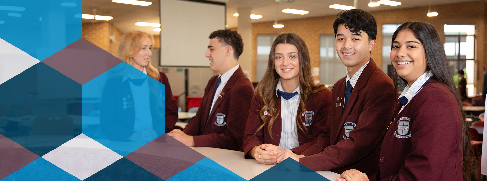 Welcoming students at Bede Polding Catholic College Sth Windsor