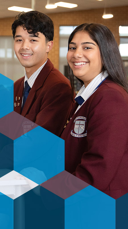 Welcoming students at Bede Polding Catholic College Sth Windsor