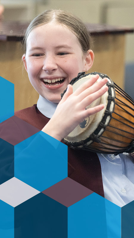 Music lesson at Bede Polding Catholic College Sth Windsor