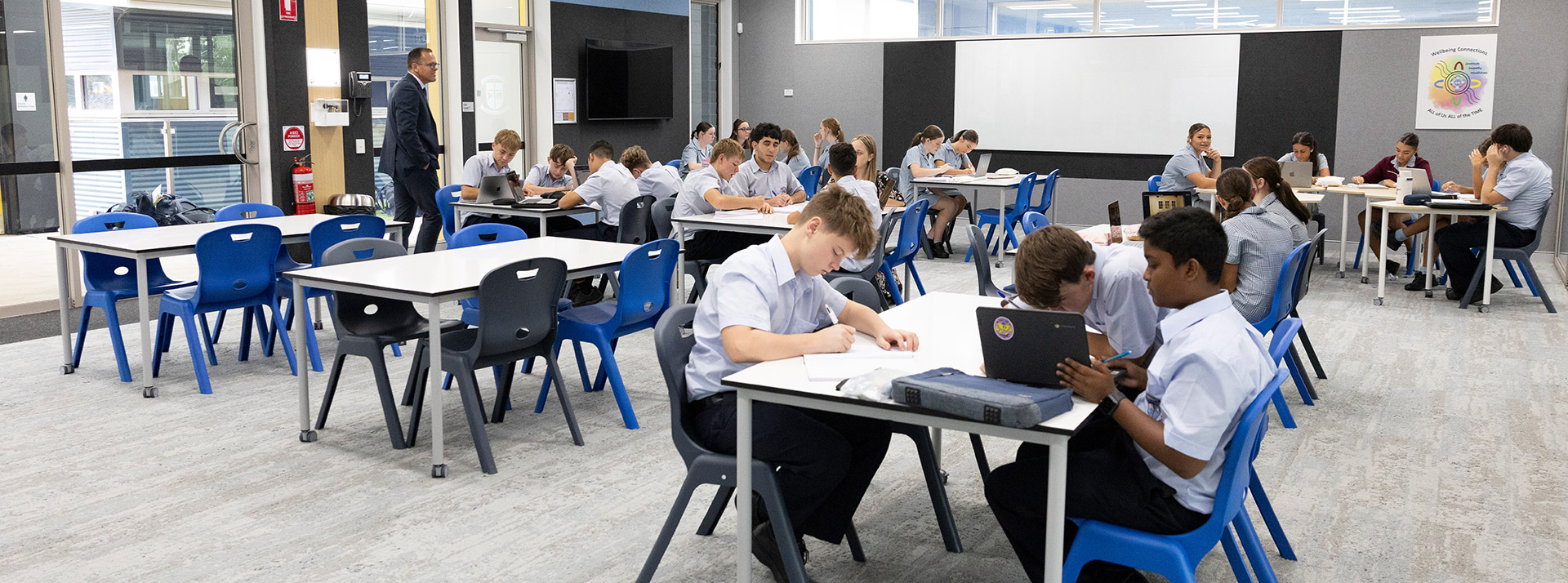 Bede Polding Catholic College Windsor students learning in class