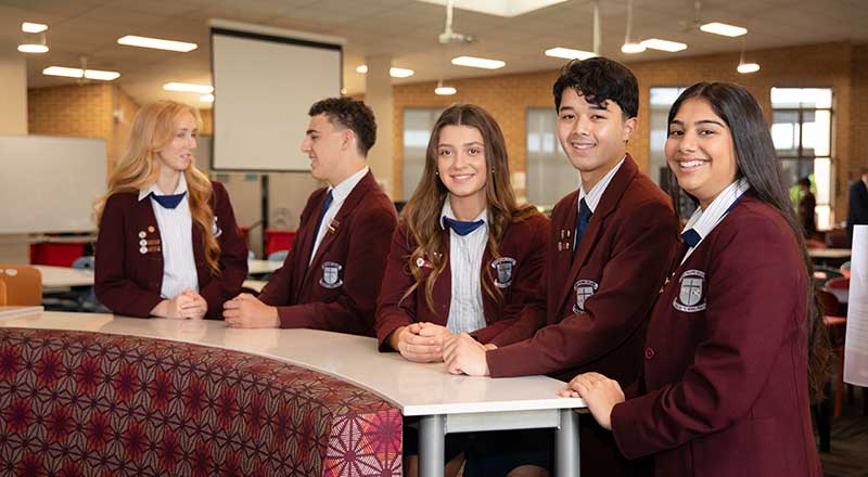 Bede Polding Catholic College senior students